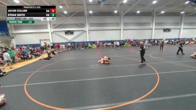 120 lbs Champ. Round 1 - Ethan Smith, Unattached vs Jacob Collier, Unattached