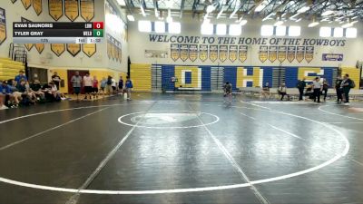 175 lbs Round 7 (8 Team) - Tyler Gray, Wellington Black vs Evan Saunoris, Lemon Bay WC
