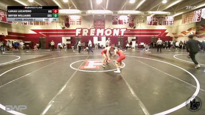 126 lbs Cons. Round 3 - Lukas Lucatero, Hollister High School vs Bryer Williams, Chico