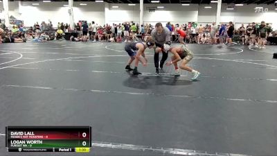 98 lbs Round 2 (4 Team) - David Lall, Moser`s Mat Monsters vs Logan Worth, Pursuit WA