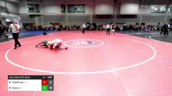 132 lbs Rr Rnd 2 - Matthew Haldiman, Milton vs Myrin Nixon, Great Bridge