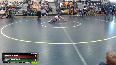 106 lbs Round 2 - Brandon Bair, Sequim vs Kinley Rondeau, Forks