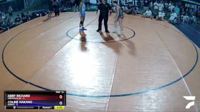 130 lbs Semis & Wb (16 Team) - Abby Richard, Oregon Blue vs Colbie Nakano, Hawaii