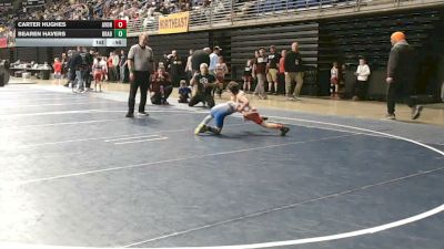 56 lbs Round Of 16 - Carter Hughes, Avon Grove vs Bearen Havers, Bradford