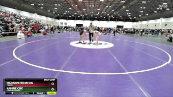 105 lbs Cons. Round 2 - Kamrie Cox, Canyon Randall vs Madison McMahon, Yukon