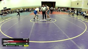 285 lbs Champ. Round 2 - Cole Romriell, Chaparral vs Spencer Lanosga, Jesuit