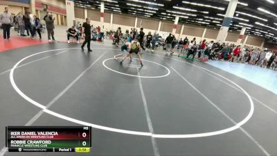 92 lbs 1st Place Match - Robbie Crawford, Pinnacle Wrestling Club vs Iker Daniel Valencia, All American Wrestling Club