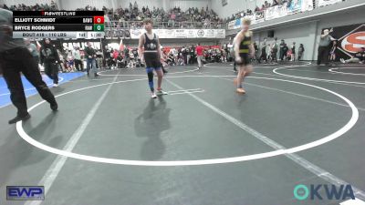 110 lbs Quarterfinal - Elliott Schmidt, Broken Arrow Wrestling Club vs Bryce Rodgers, Raw Wrestling Club