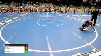 80 lbs Rr Rnd 5 - Dawson Back, R.A.W. vs Noah Back, R.A.W.