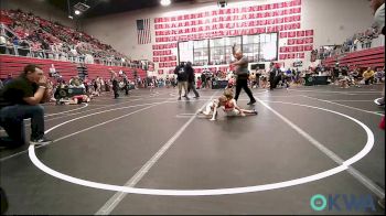 43 lbs Consi Of 16 #2 - Axton Marvin, Yukon Wrestling Academy vs Drew Jager, Carl Albert