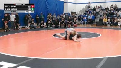 127 lbs Consy 1 - Nick Lubecki, Southmoreland vs Shane Cronin, Bethlehem Center