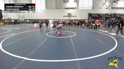 85 lbs 1st Place Match - Kassidy Benedetto, WRCL Wrestling Club vs Avery Mancini, BH-BL Youth Wrestling