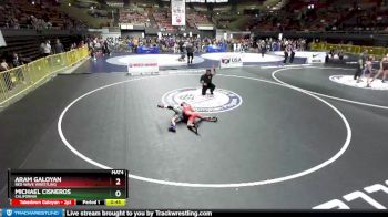 67 lbs Champ. Round 2 - Michael Cisneros, California vs Aram Galoyan, Red Wave Wrestling