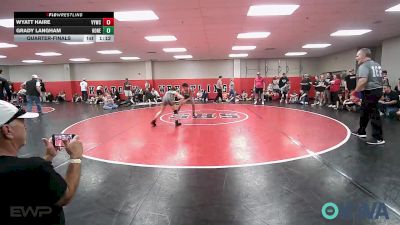 106 lbs Quarterfinal - Wyatt Haire, Verdigris Youth Wrestling vs Grady Langham, Honey Badgers Wrestling Club