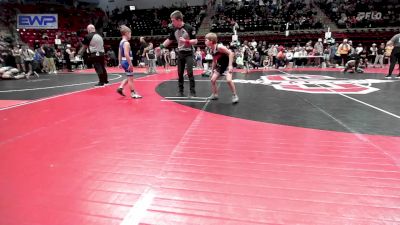 76 lbs Round Of 16 - Landon Replogle, Keystone Kids Wrestling Club vs Kaisen Kelley, Tiger Trained Wrestling