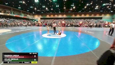 49-53 lbs Round 3 - Maddox Lingua, Spanish Springs Wrestling Club vs Myles Diesslin, Alpha Dawg