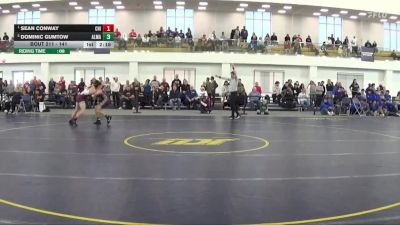 141 lbs Semifinal - Sean Conway, Chicago vs Dominic Gumtow, Alma