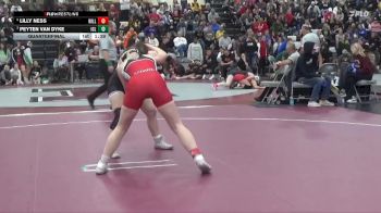 155 lbs Quarterfinal - Peyten Van Dyke, Iowa City Liberty vs Lilly Ness, Williamsburg