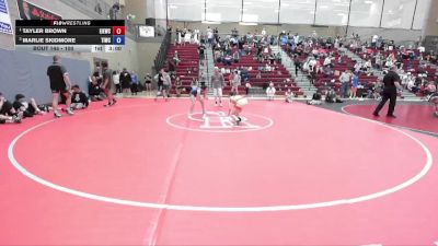 100 lbs Round 2 - Tayler Brown, East Idaho Elite Wrestling Club vs Marlie Skidmore, Team Idaho Wrestling Club