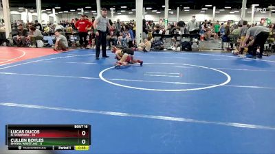 56 lbs Round 4 (10 Team) - Lucas Ducos, FL Scorpions vs Cullen Boyles, Smyrna Wrestling