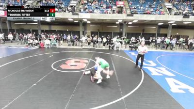 157 lbs Champ. Round 3 - Dominic Ritter, Unattached vs Nicholas Hermsen, Unattached