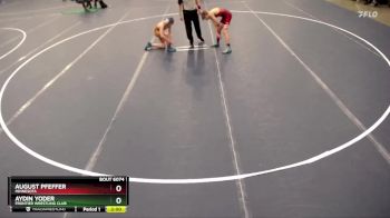 106 lbs Cons. Round 1 - Aydin Yoder, Frontier Wrestling Club vs August Pfeffer, Minnesota