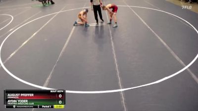 106 lbs Cons. Round 1 - Aydin Yoder, Frontier Wrestling Club vs August Pfeffer, Minnesota