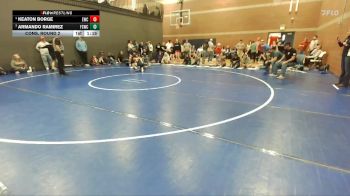 85 lbs Cons. Round 2 - Armando Ramirez, Fighting Squirrels Wrestling Club vs Keaton Borge, Emmett Wrestling Club