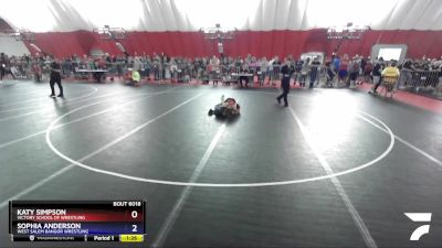 101 lbs Round 1 - Katy Simpson, Victory School Of Wrestling vs Sophia Anderson, West Salem Bangor Wrestling