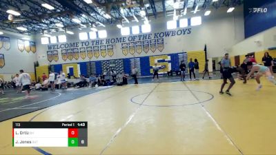 113 lbs Round 7 (8 Team) - Jayme Jones, The Outsiders vs Leonardo Ortiz, Black Hive