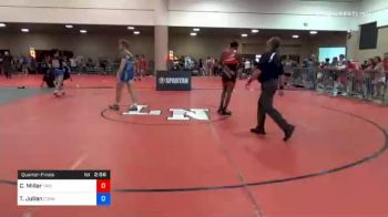 145 kg Quarterfinal - Carson Miller, Virginia vs Tristan Julian, Connecticut