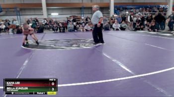 75 lbs Quarterfinal - Kaiya Lee, Minico vs Bella Kunzler, 208 Badgers