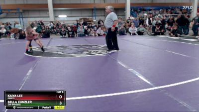 75 lbs Quarterfinal - Kaiya Lee, Minico vs Bella Kunzler, 208 Badgers