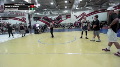 132 lbs Champ. Round 1 - Josiah Gonzalez, ASG Wrestling vs Ethan Burbano, Pounders WC