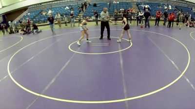 14U Girls - 110 lbs 3rd Place Match - Zoe Greer, Colorado vs Brooke Cannici, New Jersey