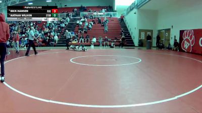 132 lbs Cons. Semi - Nick Hansen, Riverside vs Nathan Wilson, Stow-Munroe Falls