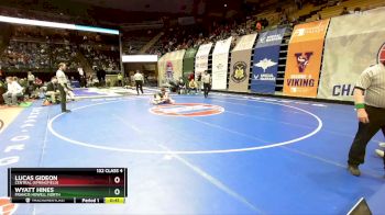 132 Class 4 lbs Cons. Round 1 - Lucas Gideon, Central (Springfield) vs Wyatt Hines, Francis Howell North