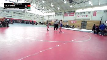 100 lbs Champ. Round 2 - Riley Givens, Lower Lake vs Avianna Gonzalez, Castro Valley