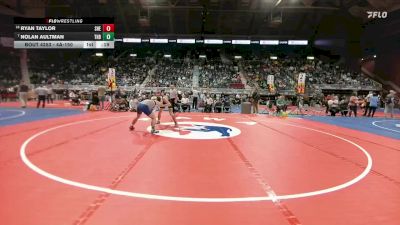 4A-150 lbs Cons. Round 2 - Nolan Aultman, Thunder Basin vs Ryan Taylor, Sheridan