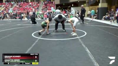 80 lbs Quarterfinal - Graham Schmidt, Brawlers vs Kingston Berry, Ark City Takedown Wrestling Cl