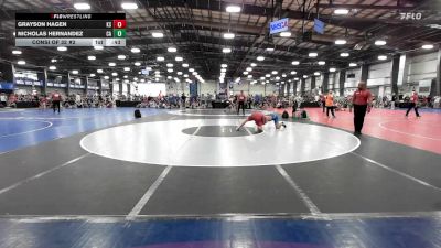 160 lbs Consi Of 32 #2 - Grayson Hagen, KS vs Nicholas Hernandez, CA