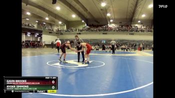 110 lbs 3rd Place Match - Gavin Brooke, Grain Valley Youth Wrestling Club vs Ryder Simmons, Nevada Tiger Pit Wrestling Club