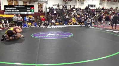 215 lbs Champ. Round 2 - Connor Smalley, Notre Dame-Green Pond vs Kai Calcutt, Loyola Academy
