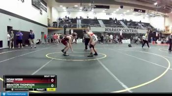 152 lbs Cons. Round 4 - Braxton Thompson, North Knox Wrestling Club vs Noah Webb, Indiana