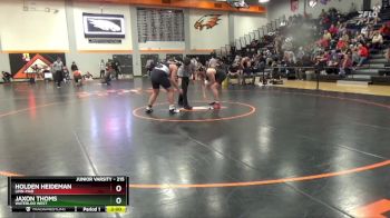 215 lbs Quarterfinal - Holden Heideman, Linn-Mar vs Jaxon Thoms, Waterloo West