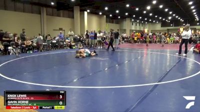 110 lbs Round 3 (8 Team) - Gavin Horne, Williamson County WC vs Knox Lewis, Alabama Elite Black