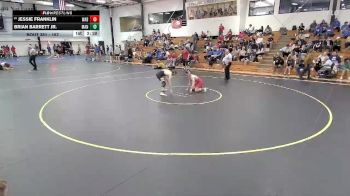 157 lbs Quarterfinal - Jessie Franklin, Wabash vs Brian Barrett Jr., Manchester