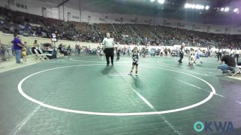 49 lbs Consi Of 16 #1 - Lane Jager, Carl Albert vs Colton Anglin, Skiatook Youth Wrestling 2022-23