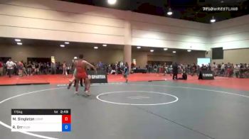 170 kg Quarterfinal - Matthew Singleton, Compound Wrestling vs Riley Orr, Florida