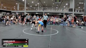 92 lbs Semis (4 Team) - Jaxon Garcia, Iron Horse vs Camden Barlow, Hammers Blue